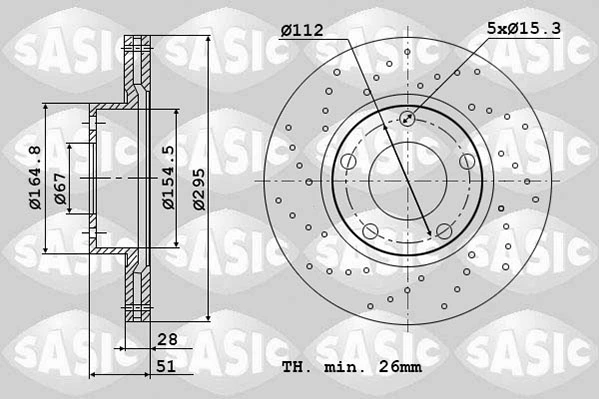 Гальмівні диски передні A246421251290 Mercedes