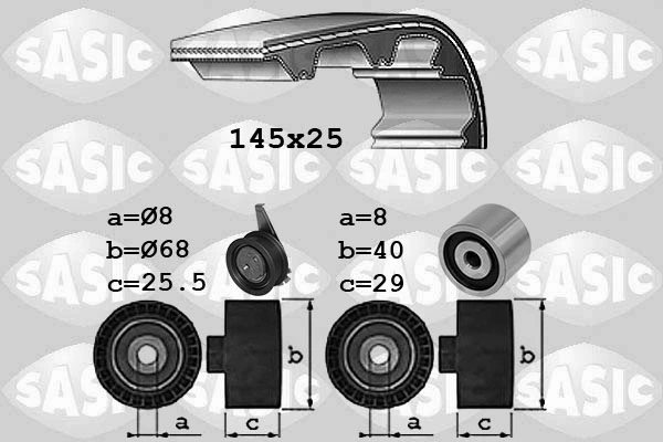 Комплект ГРМ Volkswagen Caddy III універсал (2KB, 2KJ, 2CB, 2CJ) (2004 - 2015) ціна, від 111.08 USD