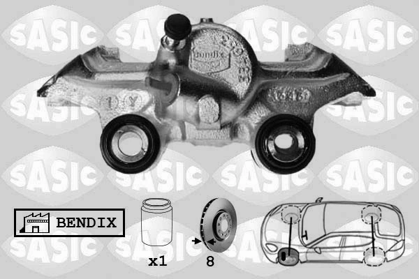 Купити BC54537 ERA Benelux Супорт задній правий