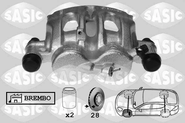 Супорт гальмівний передній лівий AND 42615043 ціна, від 66.82 USD