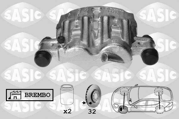 Супорт гальмівний передній лівий Peugeot/Citroen 1651766280 ціна, від 67.52 USD