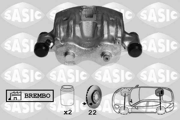 Супорт задній правий 5001867382 Renault (RVI)