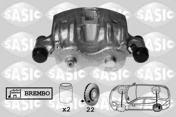 Супорт гальмівний задній лівий Emmerre 975082 ціна, від 67.64 USD