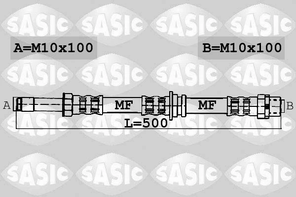 Шланг гальмівний задній K&K FT4074 ціна, від 10.67 USD
