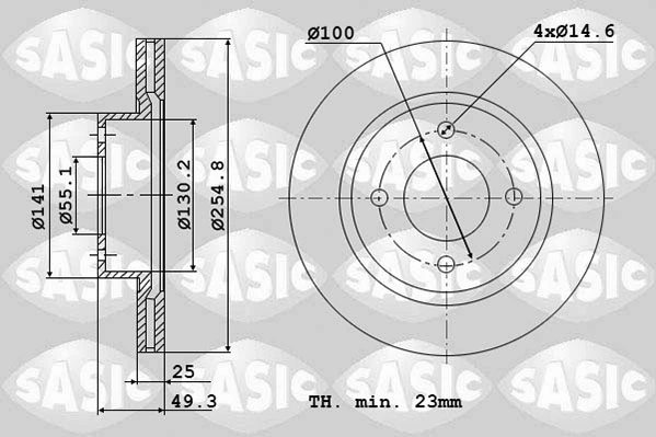F33501102 BYD Гальмо дискове переднє
