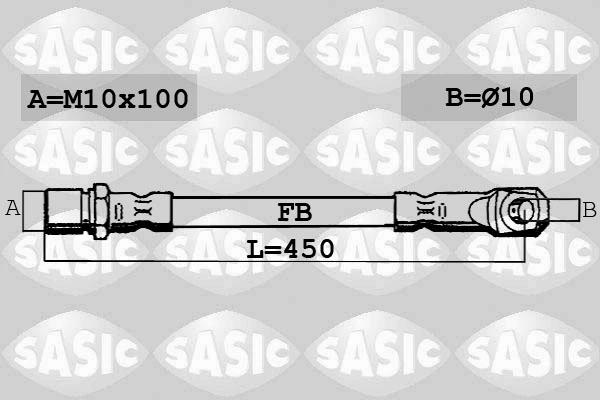 Гальмівні шланги передні FT6210 K&K