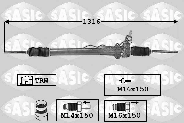 Рульова рейка 9943622 Peugeot/Citroen