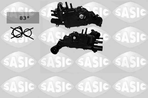 Корпус термостата в зборі на Peugeot 307  3A, 3C