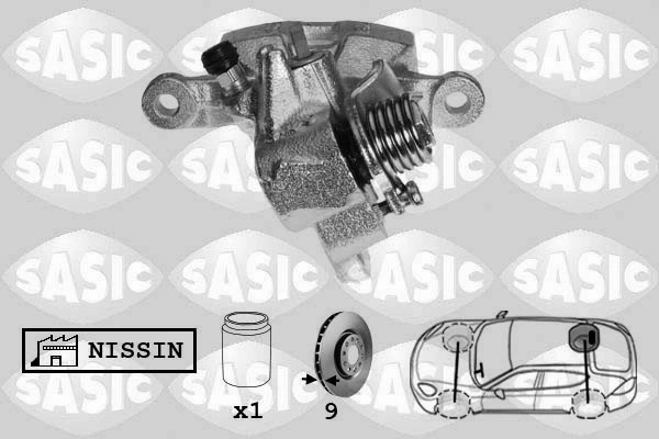 43018SAAJ50 Honda Супорт гальмівний задній правий