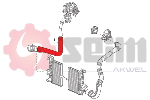 Шланг/патрубок интеркуллера General Motors 13265272 ціна, від 26.24 USD