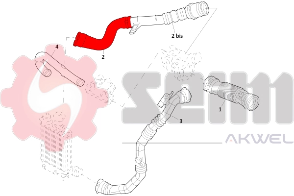 144600835R Nissan/Infiniti Шланг/патрубок интеркуллера