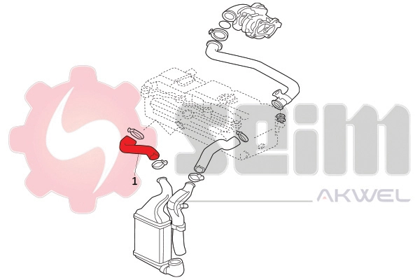 Шланг/патрубок интеркуллера General Motors 24442216 ціна, від 11.87 USD