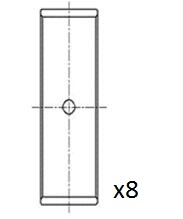 Вкладиші шатунні 0138674 Glyco