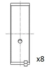 014154 Glyco Підшипник шатуна