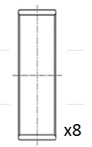  Вкладиші шатунні Ford Transit 7