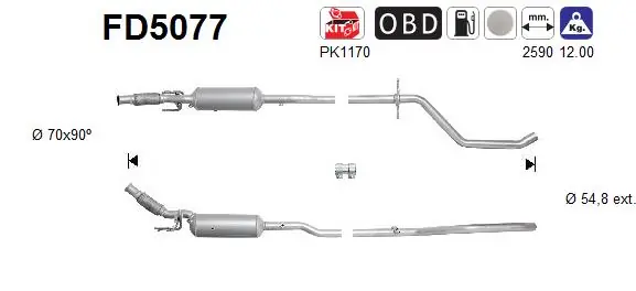 Сажевый фільтр 276172 Maxgear