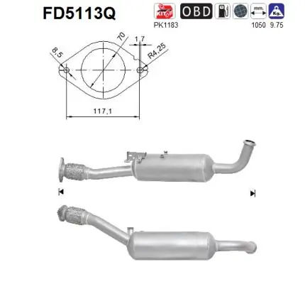 93865518 Peugeot/Citroen Фільтр ДПФ