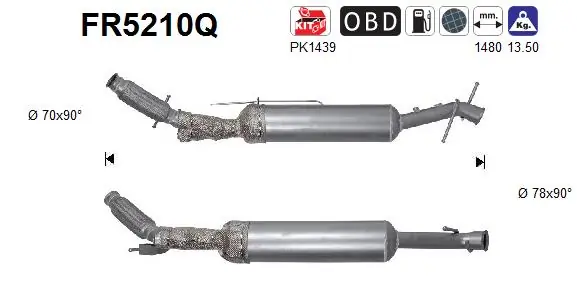1618901980 Peugeot/Citroen Каталітичний нейтралізатор відпрацьованих газів