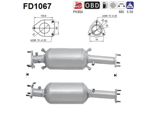 Фільтр DPF Honda CR-V III