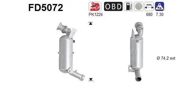 Фільтр системи відпрацьованих газів Maxgear 276154 ціна, від 435.68 USD