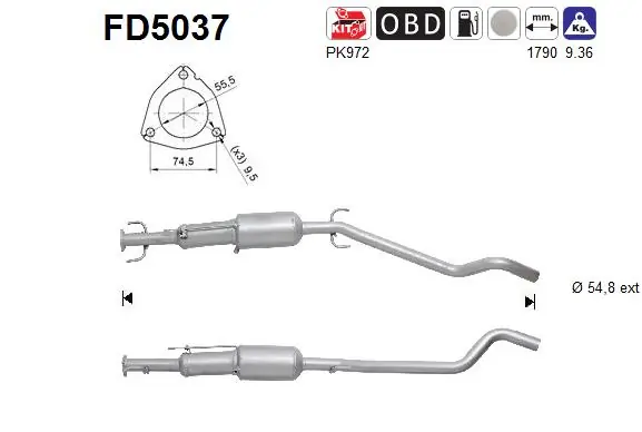 Фільтр DPF Peugeot/Citroen 13253543