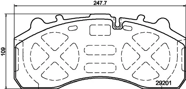 Гальмівні колодки Rider RD29108PRF ціна, від 87.36 USD