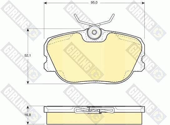 Передні тормозні колодки LP455 BRP