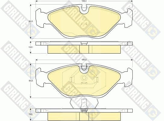 Передні тормозні колодки 4839700 Opel