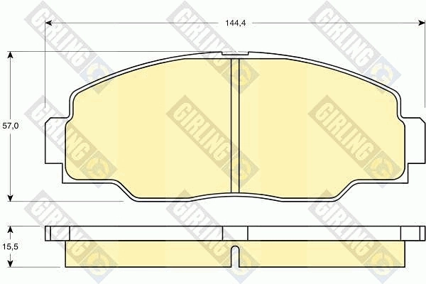 C12096PR JC Premium Передні гальмівні колодки