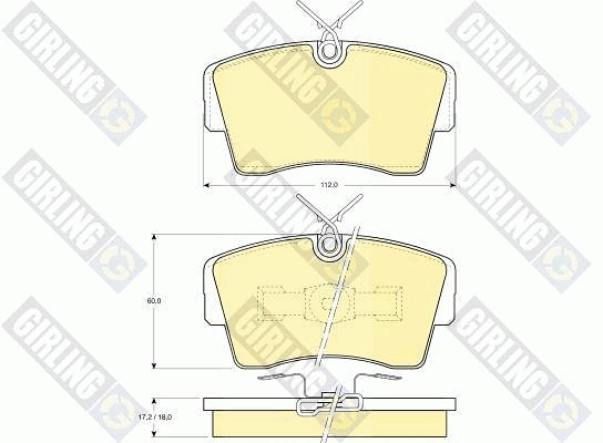 90398761 General Motors Передні гальмівні колодки