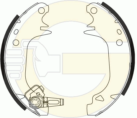 Колодки гальмові задні, барабанні 7701201679 Renault (RVI)