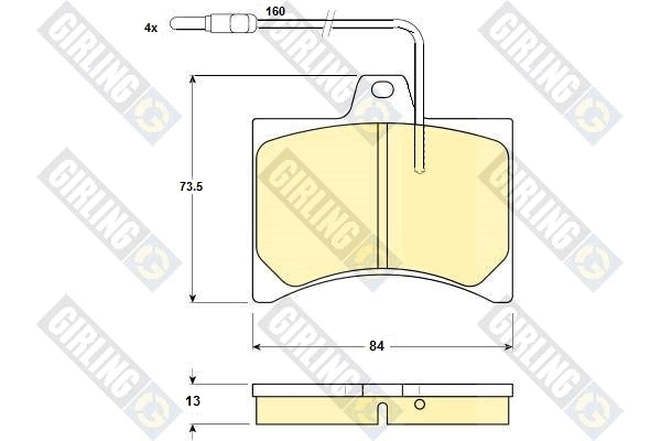 75529822 Peugeot/Citroen Передні гальмівні колодки