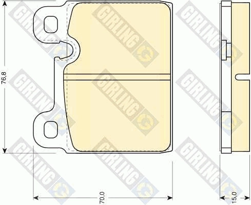 Гальмівні колодки General Motors 1605722 ціна, від 16.65 USD