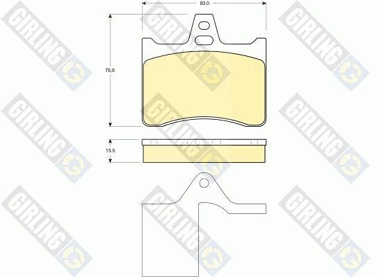 425175 Peugeot/Citroen Колодки гальмівні задні, дискові