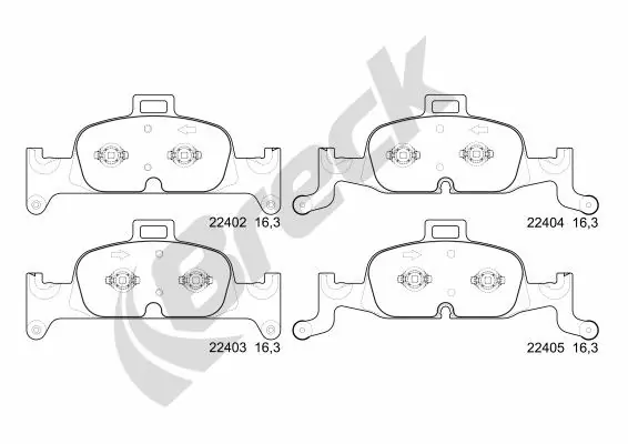 Передні тормозні колодки NXE1897 Power Stop