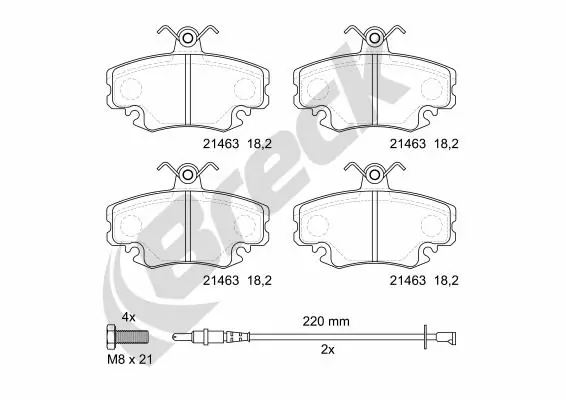 Тормозні колодки Renault (RVI) 7701205411
