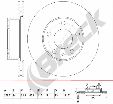 Гальмівні диски передні BD6984 BRP