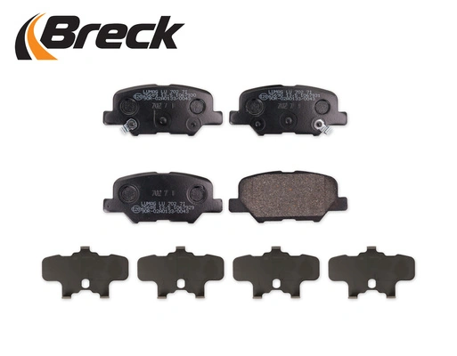 256880070200 Breck Колодки гальмівні задні, дискові
