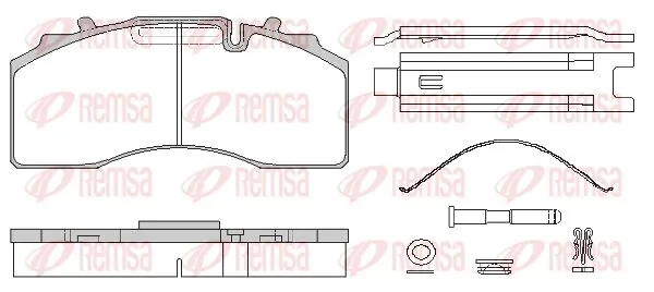 Задні гальмівні колодки BPW 980107940 ціна, від 109.88 USD