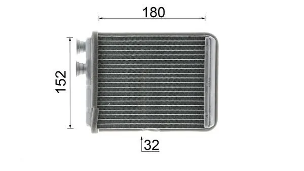 AH299000P Mahle Original Радіатор опалювача салону