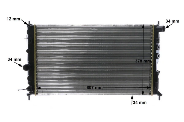 Радіатор основний Mahle Original CR562000S ціна, від 52.83 USD