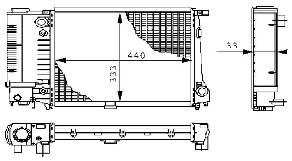 Радіатор CR264000S Mahle Original