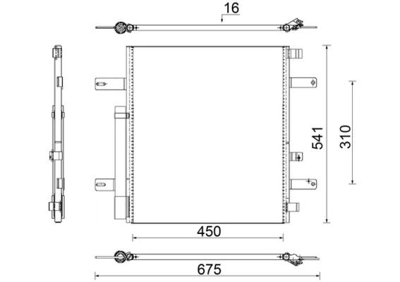 Радіатор кондиціонера AC853000S Mahle Original