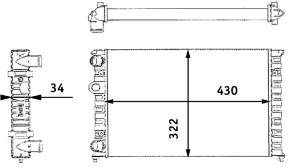 Радіатор CR364000S Mahle Original