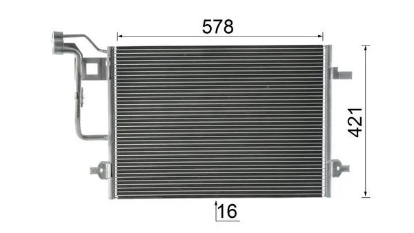 Радіатор кондиціонера AC300000P Mahle Original