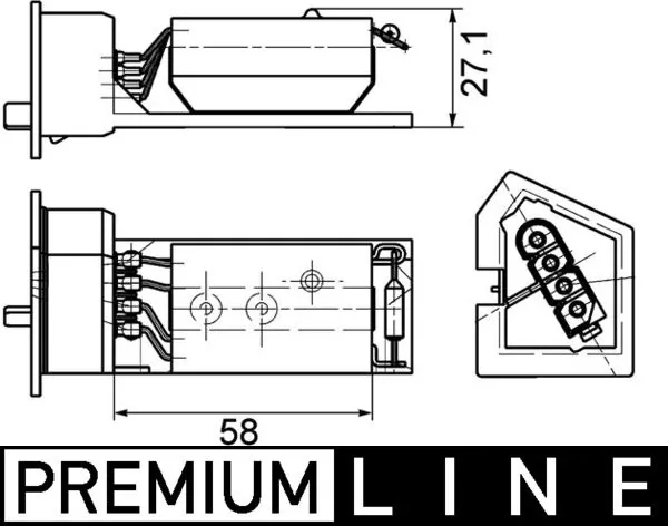 ABR11000P Mahle Original Регулятор оборотів пічки