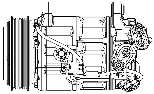 Компресор кондиціонера ACP599000P Mahle Original