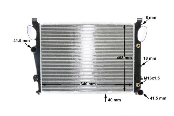 CR302000S Mahle Original Радіатор охолодження двигуна