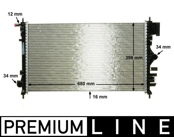 CR1097000P Mahle Original Радіатор охолодження двигуна