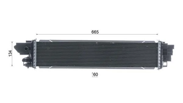 Радіатор інтеркулера Mahle Original CI664000P